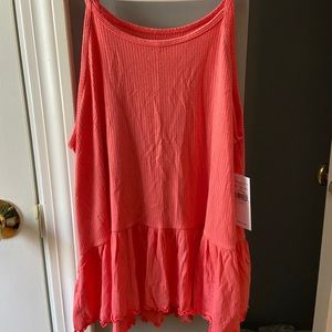 Pink/orange spaghetti strap tank top